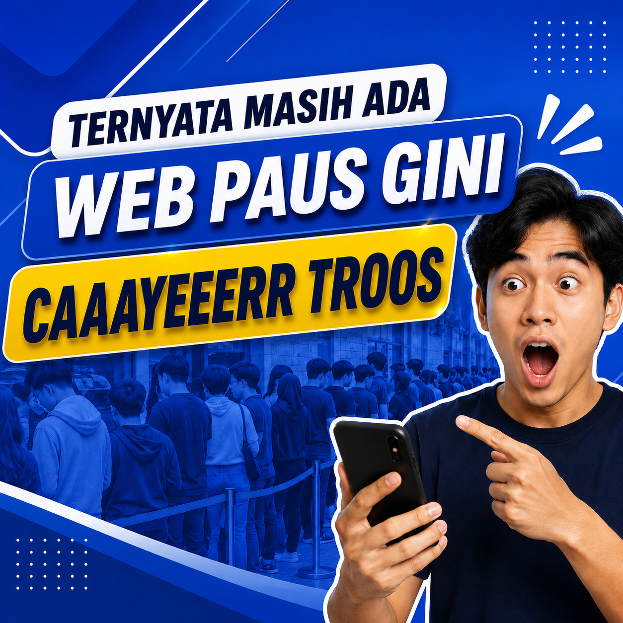 Ternyata masih ada web paus gini sampai antri